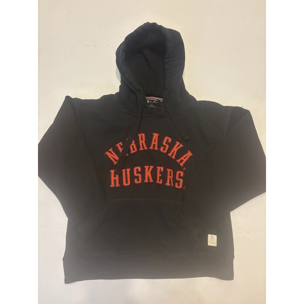 Pressbox Nebraska Cornhuskers Black/Red Pullover Hoodie Sweatshirt Size M